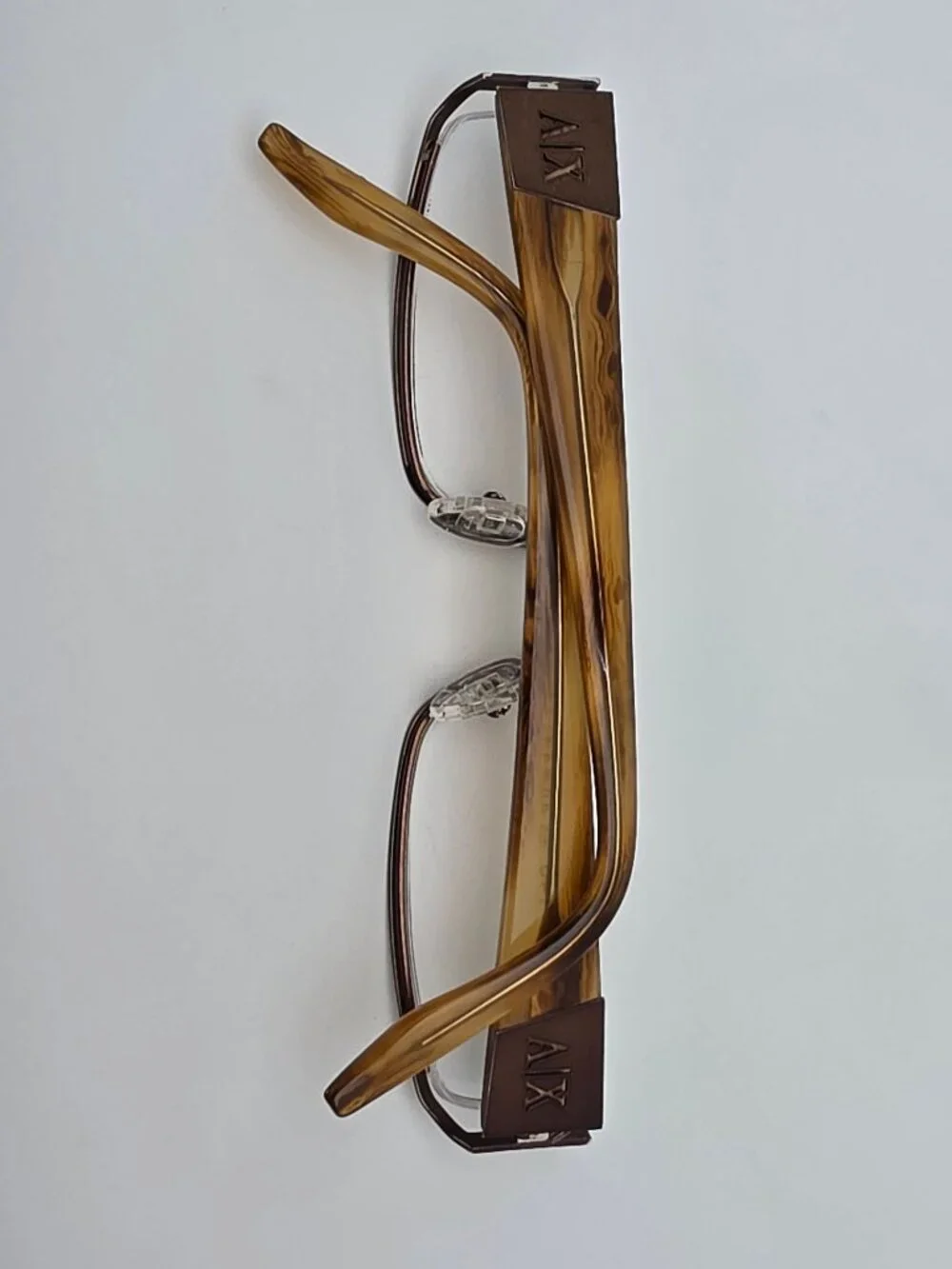 Armani Exchange AX106 65T Bronze Semi Rimless Eyeglasses Frame w/ Flexhinge 54mm